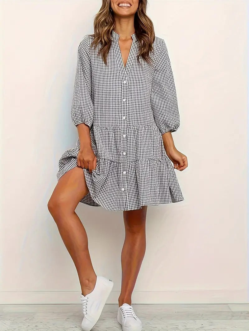 Nora | VIBRANT GINGHAM DRESS