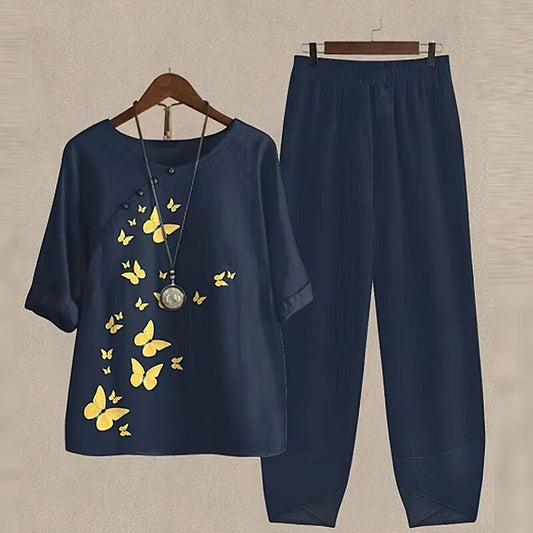 Luna -  Casual Shirt and Pant Set