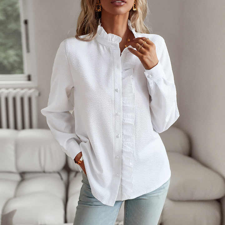 Tess™ - Elegant Polo Blouse